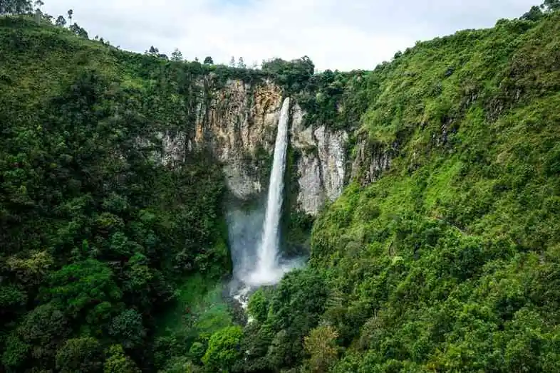 Sipiso Piso Waterfall Hike In Sumatra Indonesia